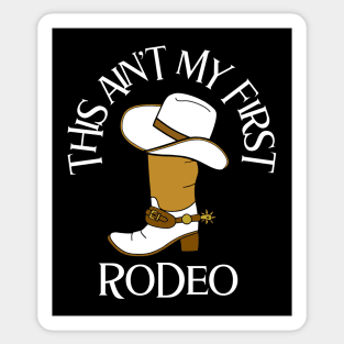 WHITE Cowboy Boot Cowboy Hat Sticker